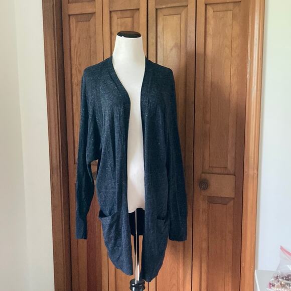 Gap Charcoal Slouchy Cardigan, Size L - Picture 1 of 7